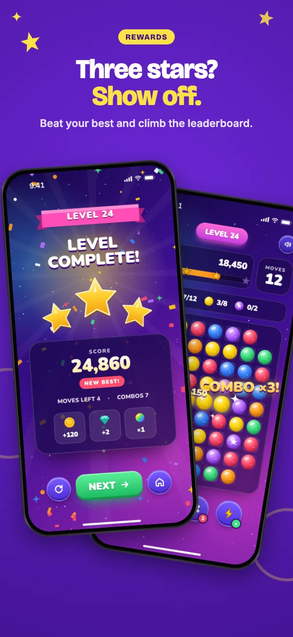 Arcade template, iPhone screenshot 3