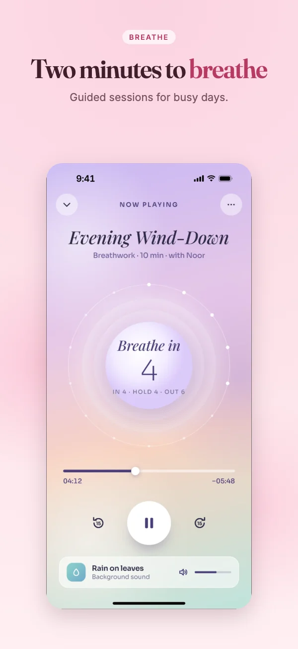 Bloom template, iPhone screenshot 1