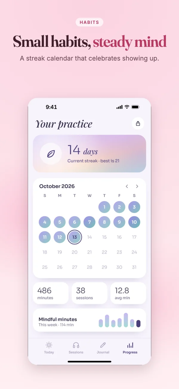 Bloom template, iPhone screenshot 3