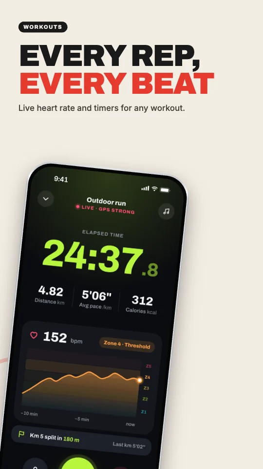 Bold Type template on an Android phone screenshot