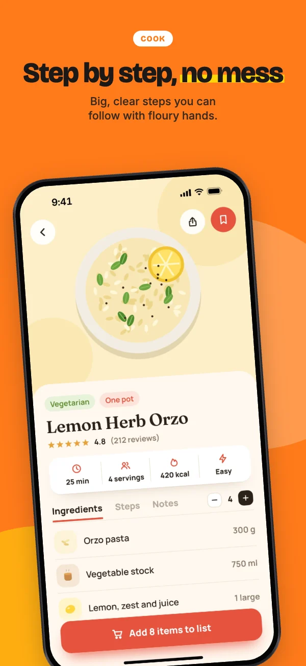 Citrus template, iPhone screenshot 2