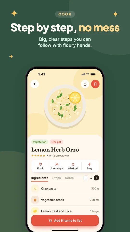 Linen template on an Android phone screenshot