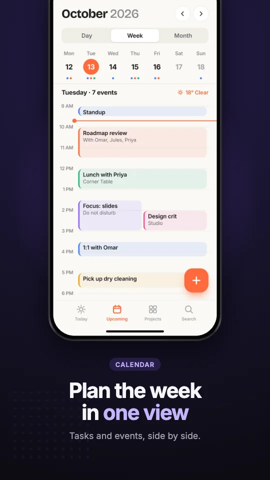 Midnight template on an Android phone screenshot
