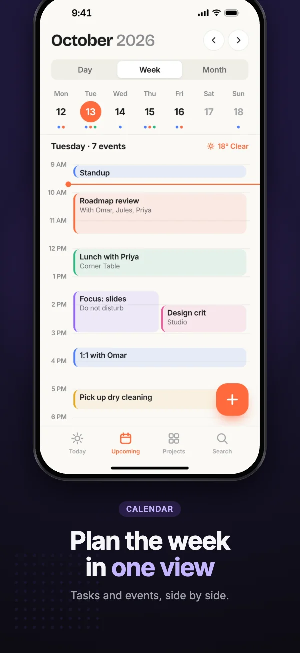 Midnight template, iPhone screenshot 2