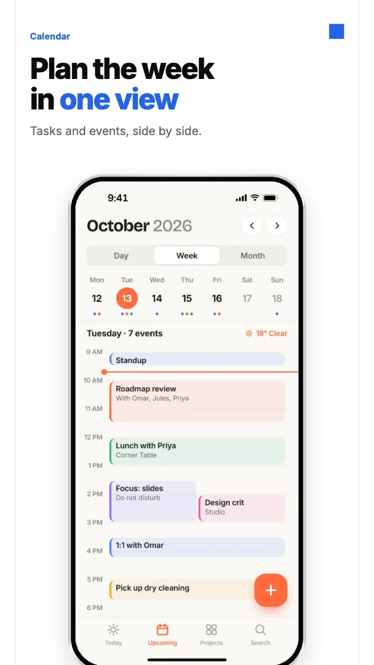 Swiss template on an Android phone screenshot
