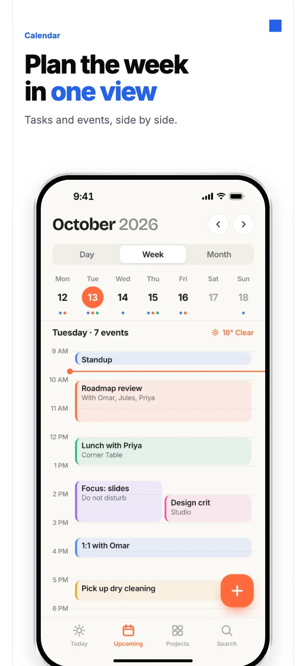 Swiss template, iPhone screenshot 2