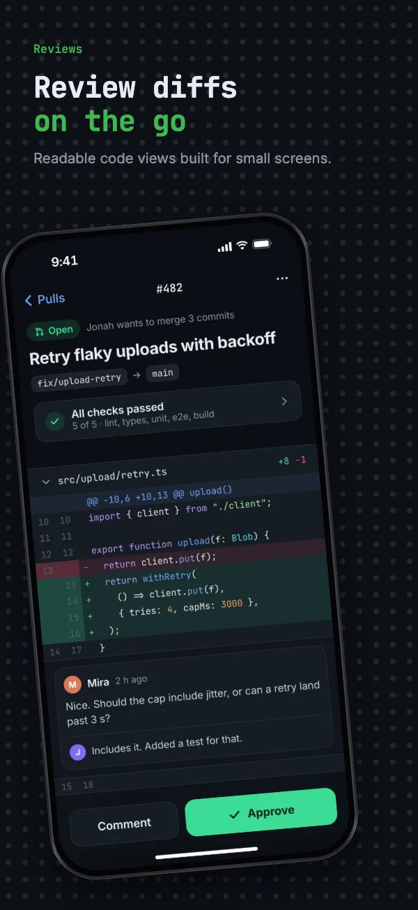 Terminal template, iPhone screenshot 2