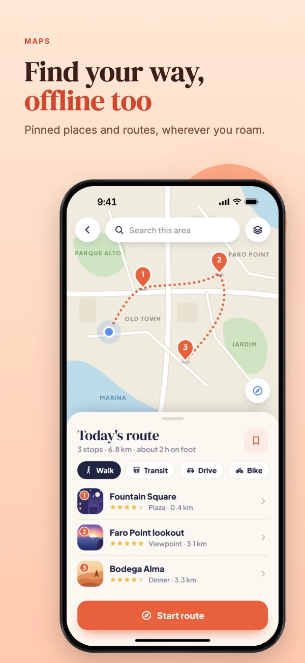 Voyage template, iPhone screenshot 3